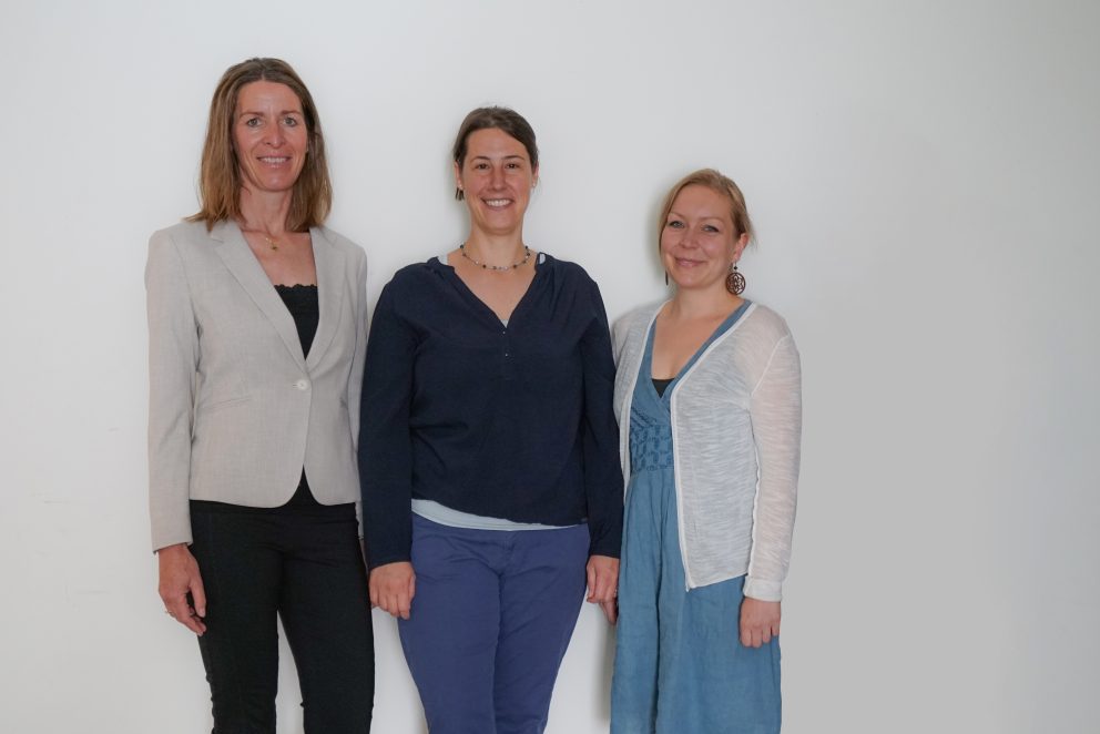 Die drei Frauen vom Team Ostalbkreis von der Kontaktstelle Frau und Beruf Ostwürrtemberg